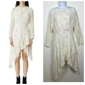 Maje Reto Asymmetrical Long Sleeved Dress Size 38 FR / 6 US Small